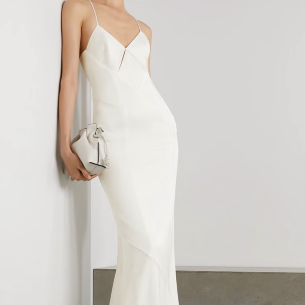 GALVAN LONDON Cutout satin gown Size 34 (XS)